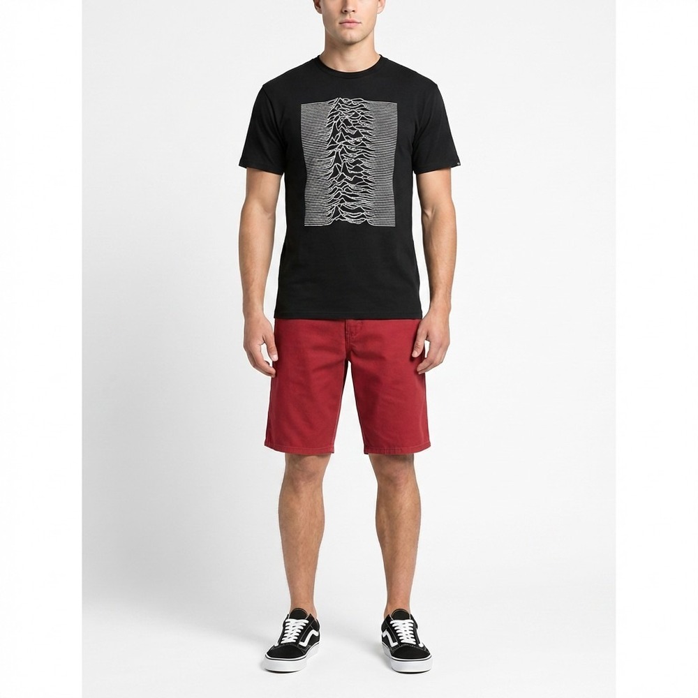 Vans‎ Chino Shorts Mens 28 Red Skater Streetwear Grunge Minimalist Festival
